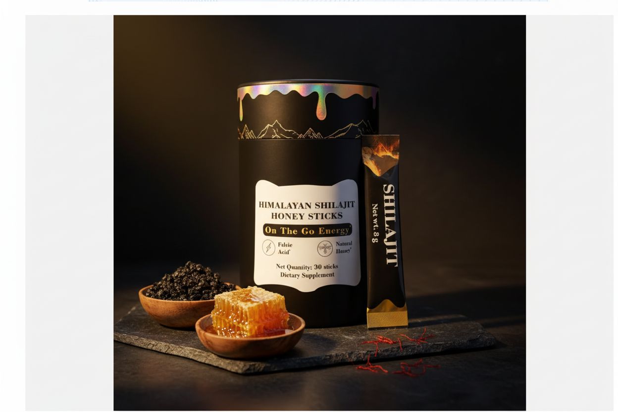 Ashwagandha & Shilajit Honeystick Combo - Stress Relief & Mental Clarity