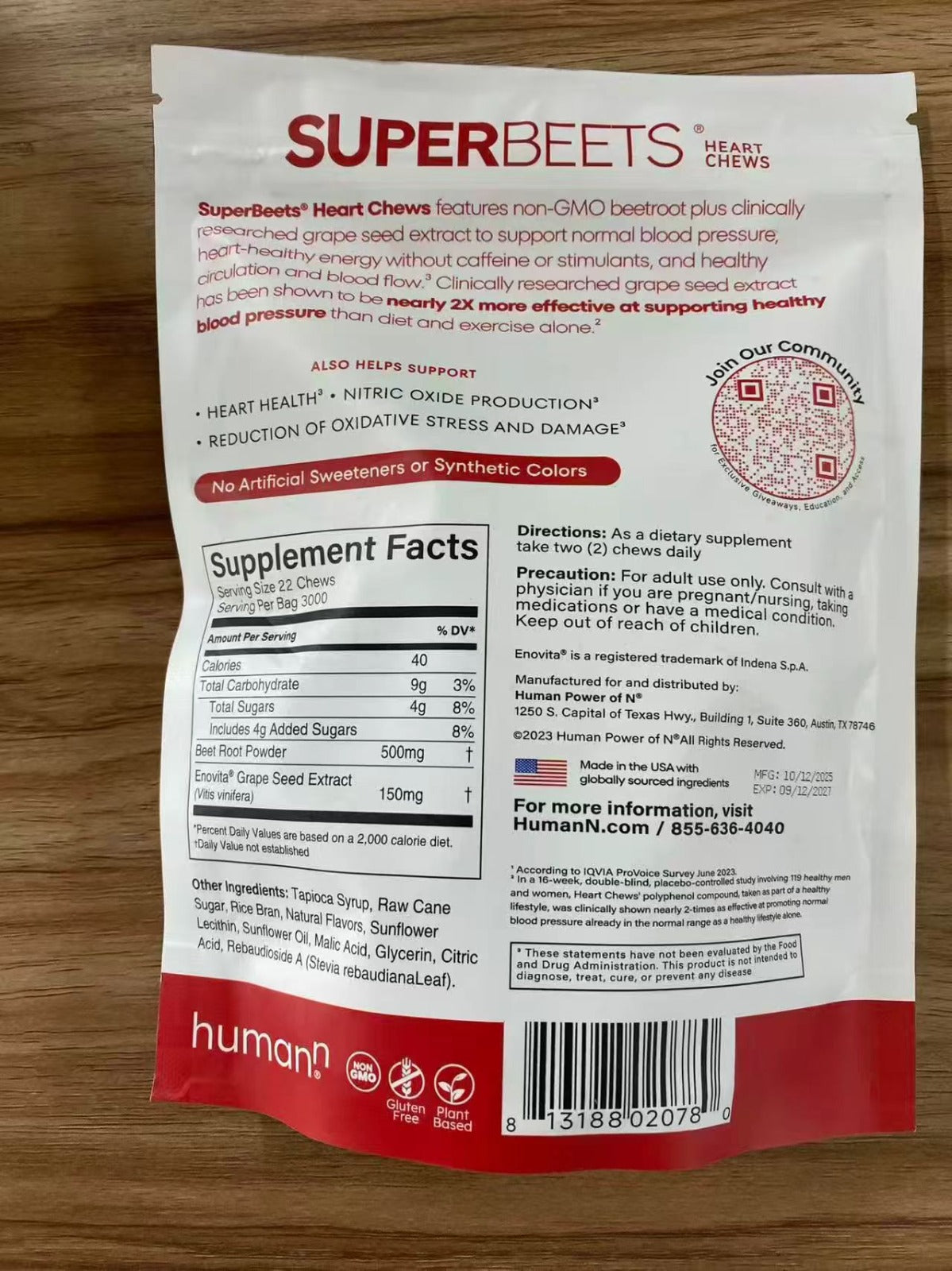 Super Beets Chews - Natural Beet Root Supplement