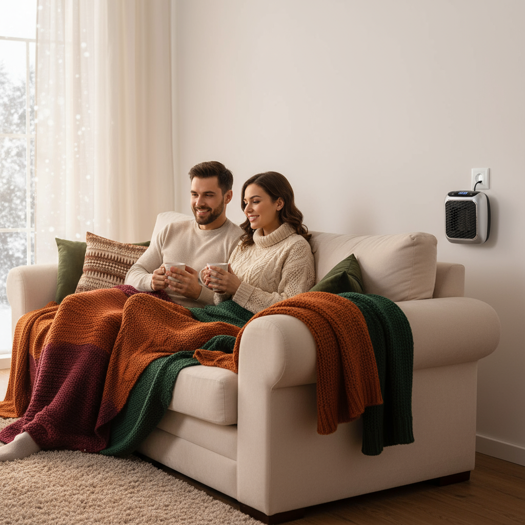 Cordless plug-in wall heater