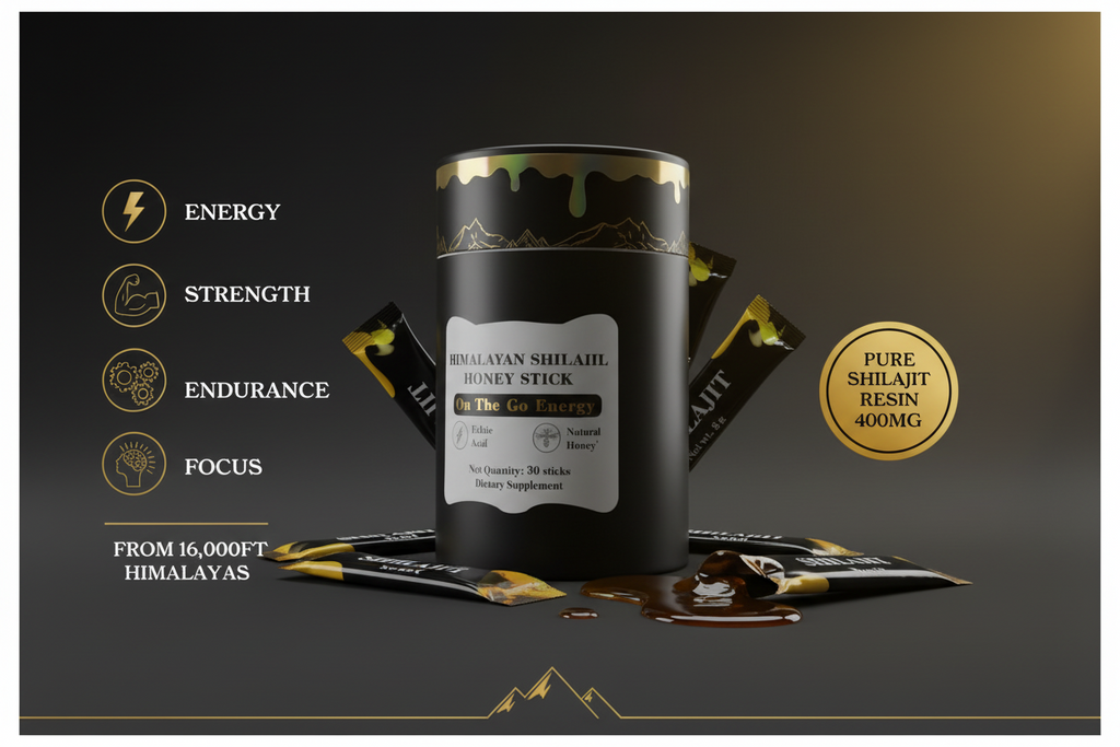 Energy & Health Bundle - Shilajit Honey Sticks + Beet Root Gummies