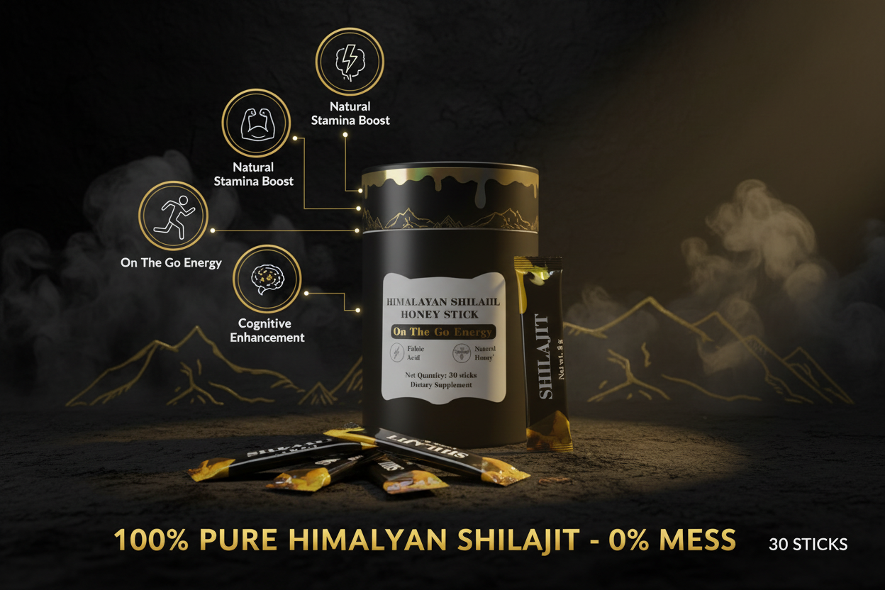 Energy & Health Bundle - Shilajit Honey Sticks + Beet Root Gummies