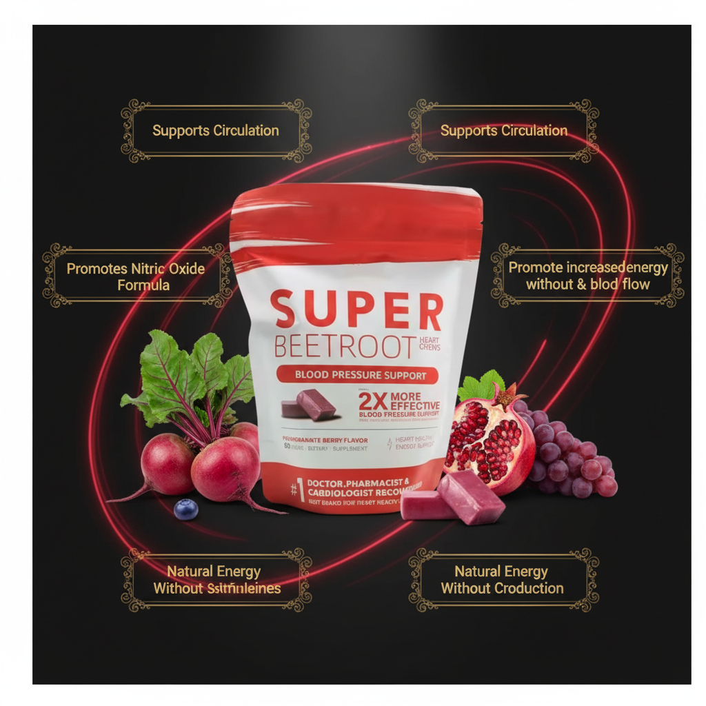 Super Beets Chews - Natural Beet Root Supplement